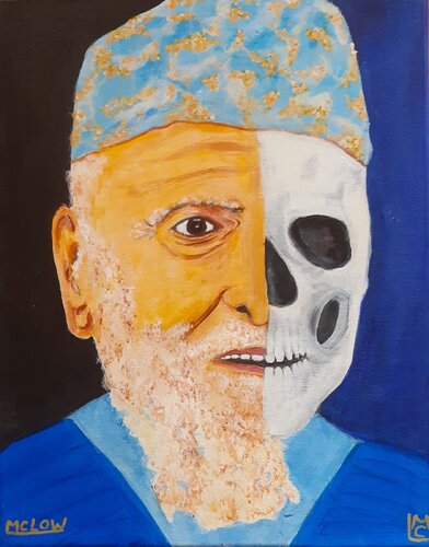 Skull Picture Ernst Fuchs par Martin Löw, Peinture en vente sur Singulart