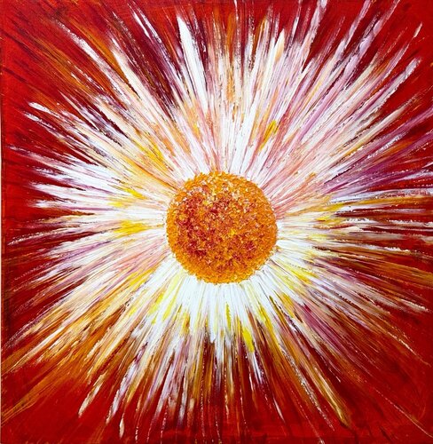 Feel The Love In The Universe van Shakuntala RKrishnaiii, Schilderij te koop op Singulart