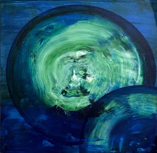 Feel The Love In The Universe par Shakuntala RKrishnaiii, Peinture en vente sur Singulart