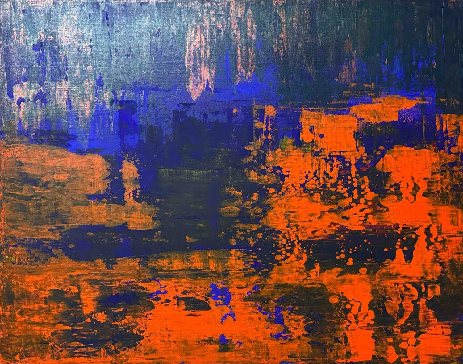 Somewhere Deep Inside Shakuntala RKrishnaiii Peinture originale à vendre