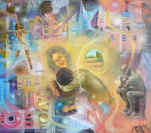Vibrazioni esistenziali van Gianpaolo Cappello, Schilderij te koop op Singulart