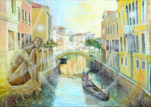 Venezia è un sogno van Gianpaolo Cappello, Schilderij te koop op Singulart
