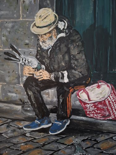 Tomás el loco par Jose González, Peinture en vente sur Singulart