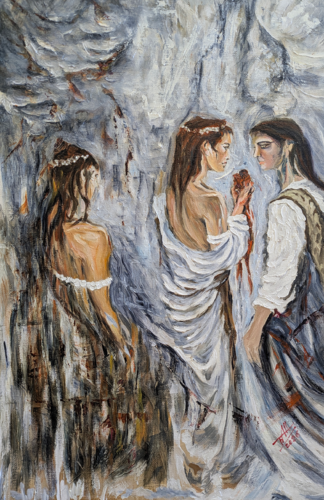 Ritual in Nakht van Félix Rubio Sanz, Schilderij te koop op Singulart