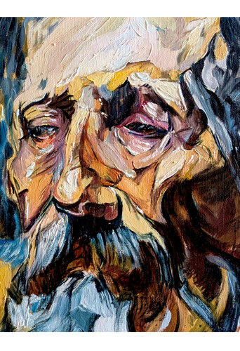Diogenes the Cynic par Félix Rubio Sanz, Peinture en vente sur Singulart