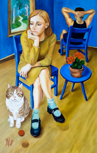 Broken Communication by Félix Rubio Sanz, Painting for Sale on Singulart