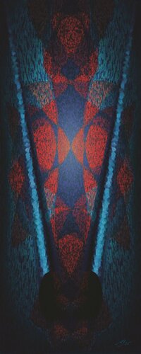 Lion pillar by Almut Dröge, Painting for Sale on Singulart