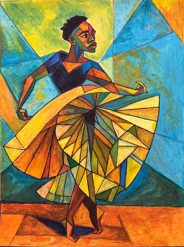 The Dancer di Mihira Karra, Tessile in vendita su Singulart