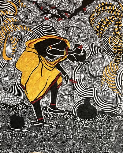 Santhal Woman II by Mihira Karra, Other Media for Sale on Singulart