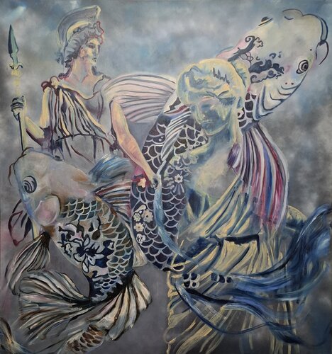 Nymphensee van Marta Stratskas, Schilderij te koop op Singulart