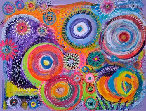 Blissness van Celina Drzewiecka, Schilderij te koop op Singulart