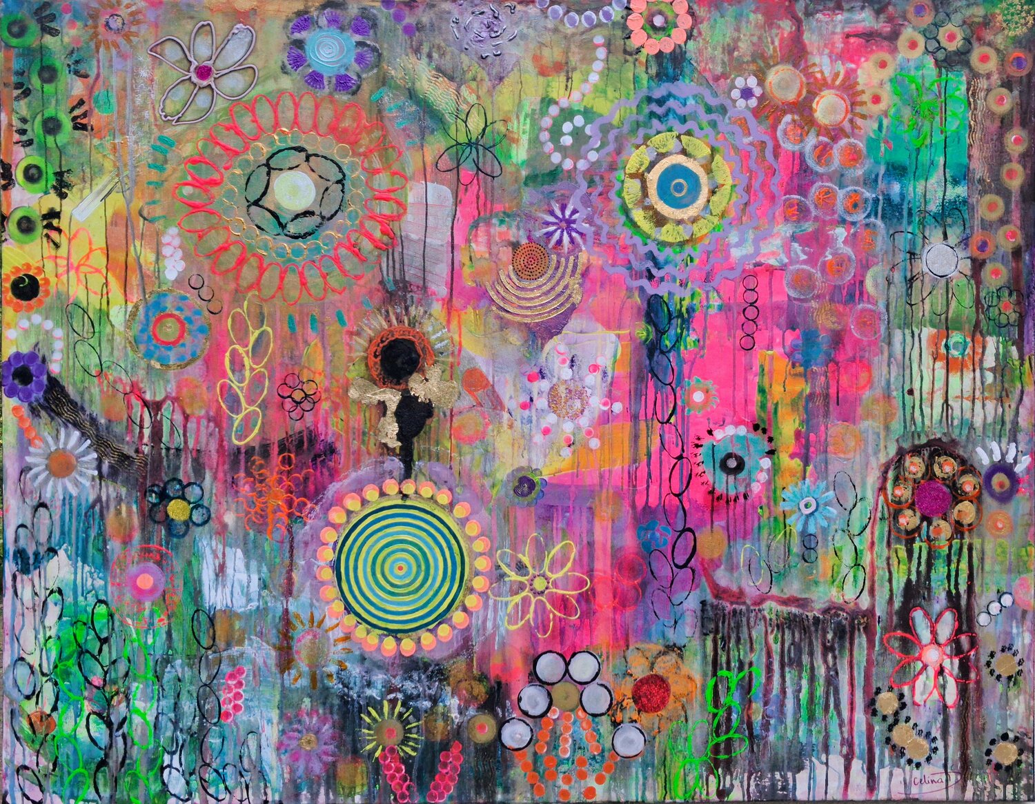 The awakening of the heart Celina Drzewiecka Originalgemälde zu verkaufen