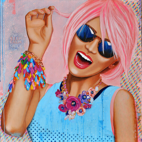 " SMILLING " von christine Théry-Demore, Malerei kaufen auf Singulart