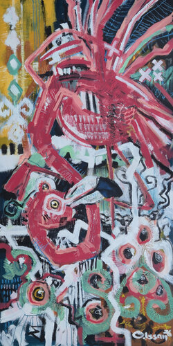 "The Last Migration" van Olzhas Issan, Schilderij te koop op Singulart