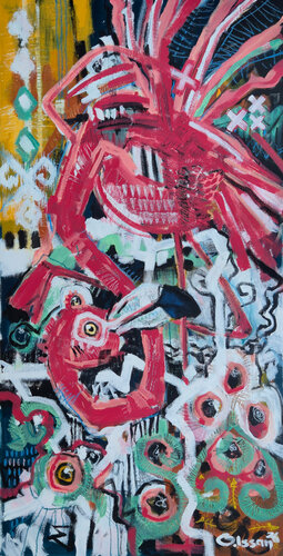 "The Last Migration" di Olzhas Issan, Pittura in vendita su Singulart
