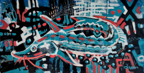 "Beluga" by Olzhas Issan, Painting for Sale on Singulart