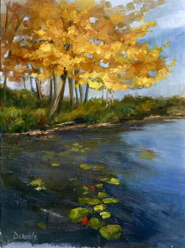 Autumn on Algonquin Lake by Lorraine Durante, Painting for Sale on Singulart