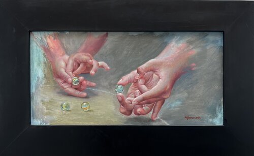 Juego de Canicas di Moscoso, Pittura in vendita su Singulart