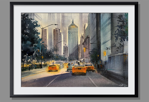New York City in Motion von Vahe Grigorian, Malerei kaufen auf Singulart