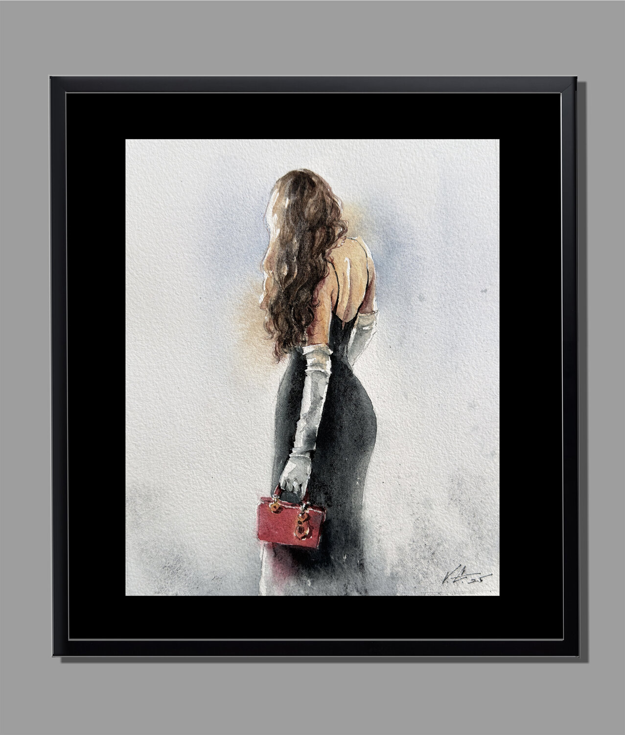 Crimson Elegance Vahe Grigorian Pintura original en venta