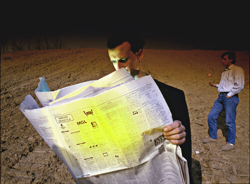 Serious news for orange by Matjaz Preseren, Photography for Sale on Singulart