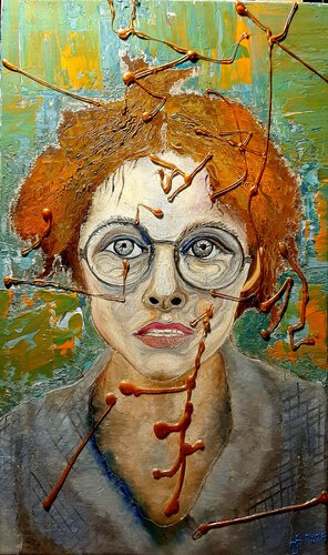 Anne Frank - attempt to forget par Eka Rukhadze, Peinture en vente sur Singulart