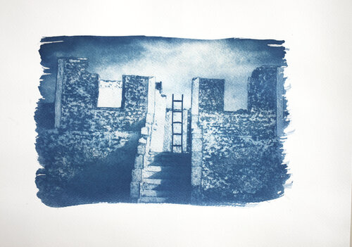 Cyanotype Echelle by Youssef Amghar, Photography for Sale on Singulart