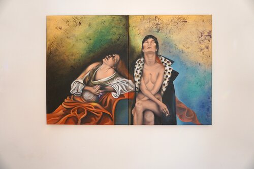 ,,Into the Trance,,  Diptychon by Margit Becker, Painting for Sale on Singulart