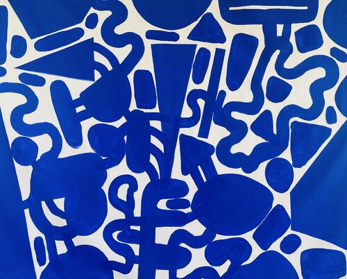 Systeme der Form – Zoom Zoom  Mayhaus van Andréa Azzi, Schilderij te koop op Singulart