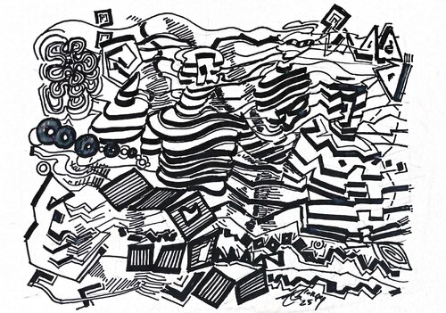 Incontri in media frequenza by Fabio Giorgis, Work on Paper for Sale on Singulart