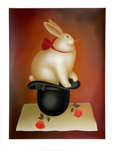 Rabbit in Hat by Igor Galanin, Print for Sale on Singulart