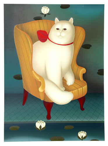 Cat in Chair by Igor Galanin, Print for Sale on Singulart