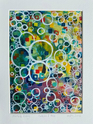 bubbles & tree par Michelle Kranz, Œuvre sur papier en vente sur Singulart