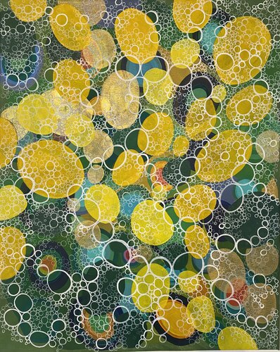 golden nature di Michelle Kranz, Pittura in vendita su Singulart