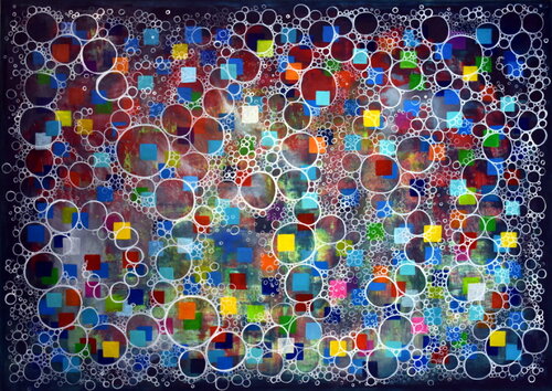 Bubbles - Alice di Michelle Kranz, Pittura in vendita su Singulart