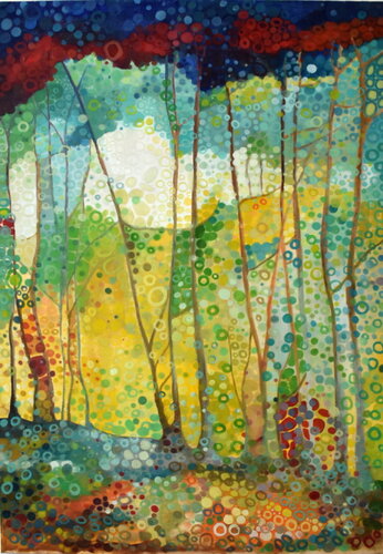 trees 2 di Michelle Kranz, Pittura in vendita su Singulart