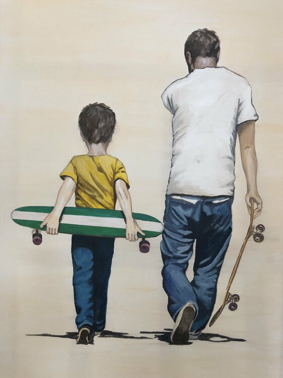 father and son Michelle Kranz