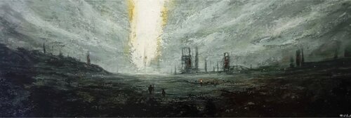 The Last Beacon Of Civilization de Simone Pappalardo, Pintura a la venta en Singulart