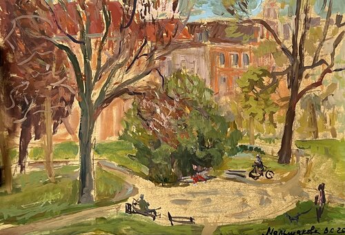 Graz in April. Austria de Victoria Malshakova, Pintura a la venta en Singulart