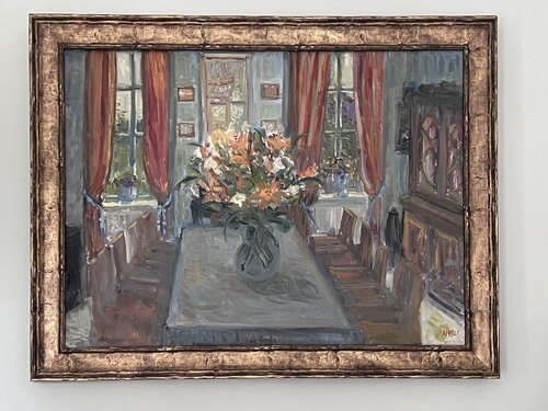 Esszimmer.Raimundvilla. di Victoria Malshakova, Pittura in vendita su Singulart