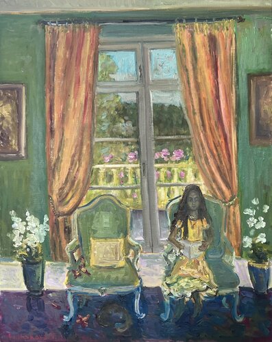 Maria’s Kindheit .Raimundvilla. di Victoria Malshakova, Pittura in vendita su Singulart