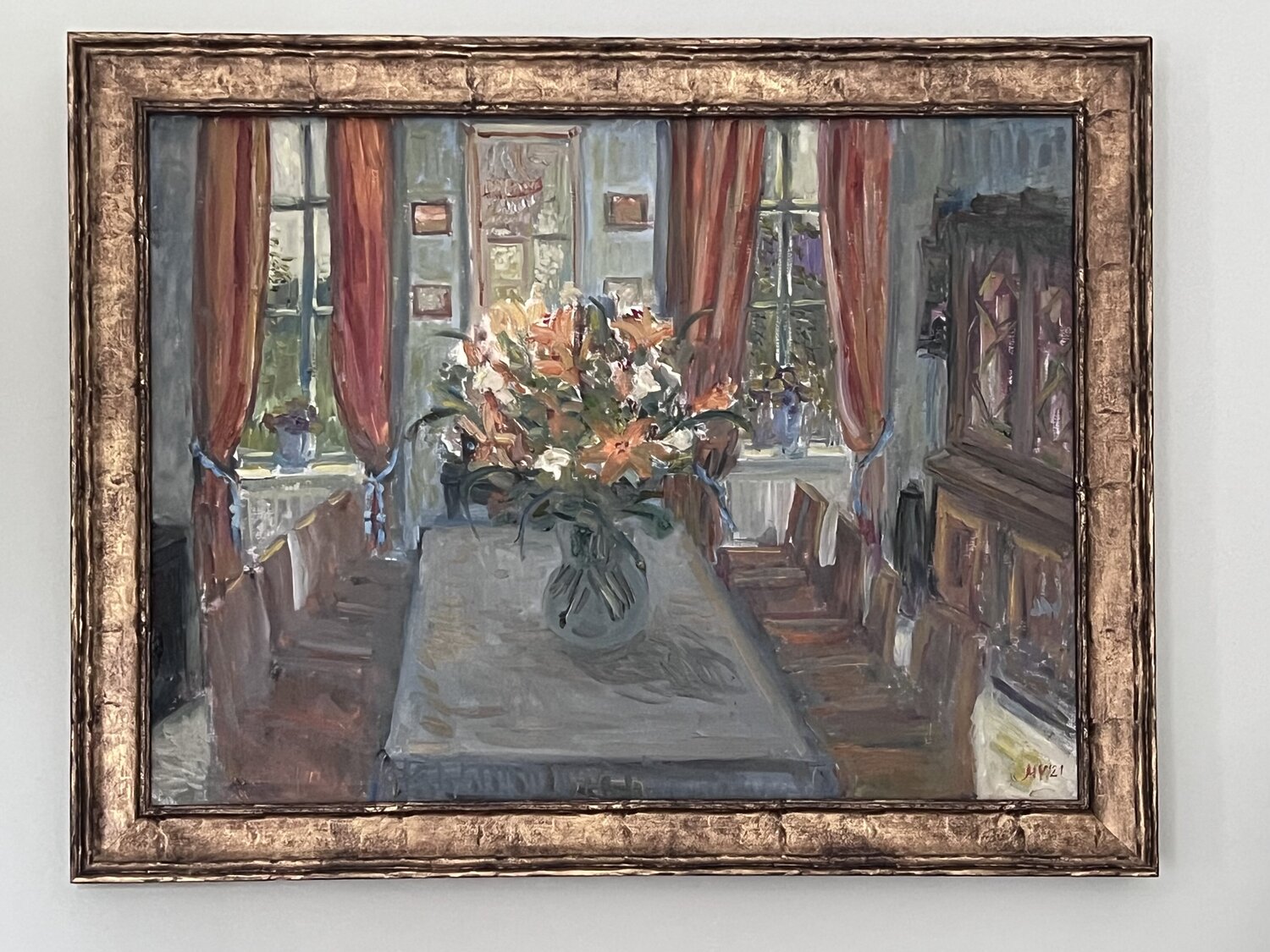 Esszimmer.Raimundvilla. Victoria Malshakova Dipinto originale in vendita