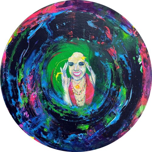 In the Eye of the Storm de Kasia van der Wiel - Stasiak, Pintura a la venta en Singulart
