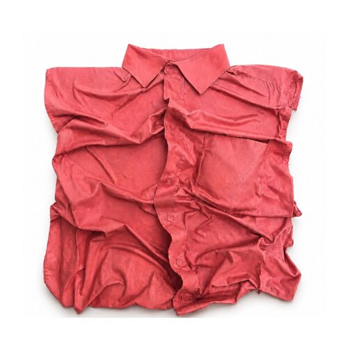 Thick Skin - Rose Moyen by Fabiana Silberstein, Textile for Sale on Singulart