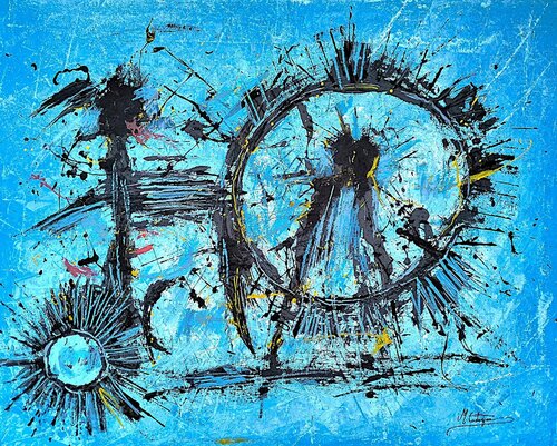 Attraverso il Cerchio - Transito by Maurizio Castagna, 絵画 for Sale on Singulart