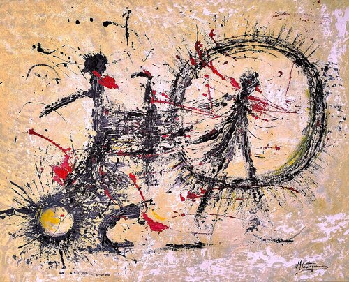 Attraverso il cerchio – Origine / Through the Circle – Origin von Maurizio Castagna, Malerei kaufen auf Singulart