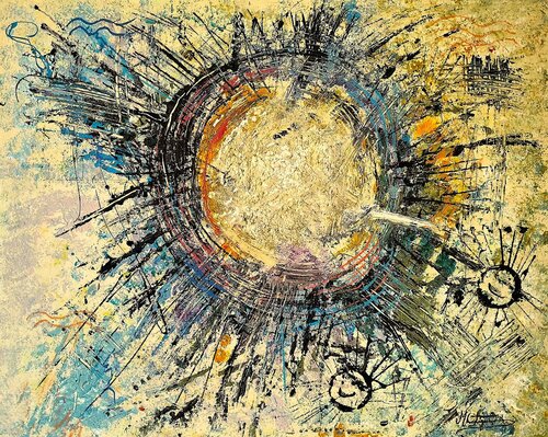 Collisione Slenziosa by Maurizio Castagna, Painting for Sale on Singulart