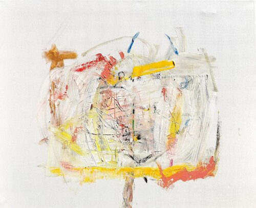 Square Fluffy Flower de Yamuna Alfambras, Pintura a la venta en Singulart