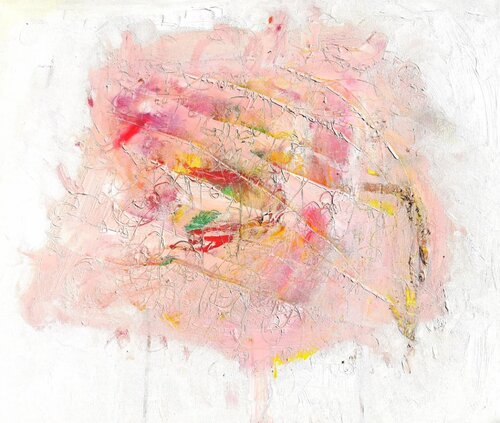 Rainy Poppy Flower de Yamuna Alfambras, Pintura a la venta en Singulart