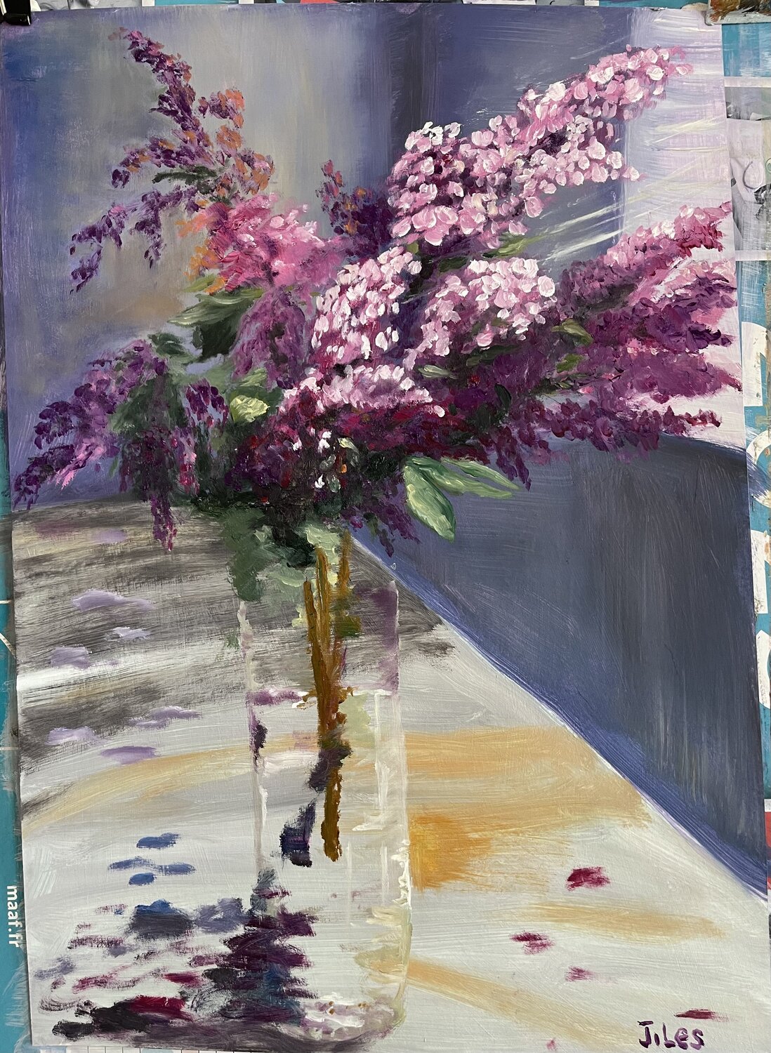 À l’ombre du bouquet Liu Jian Dipinto originale in vendita